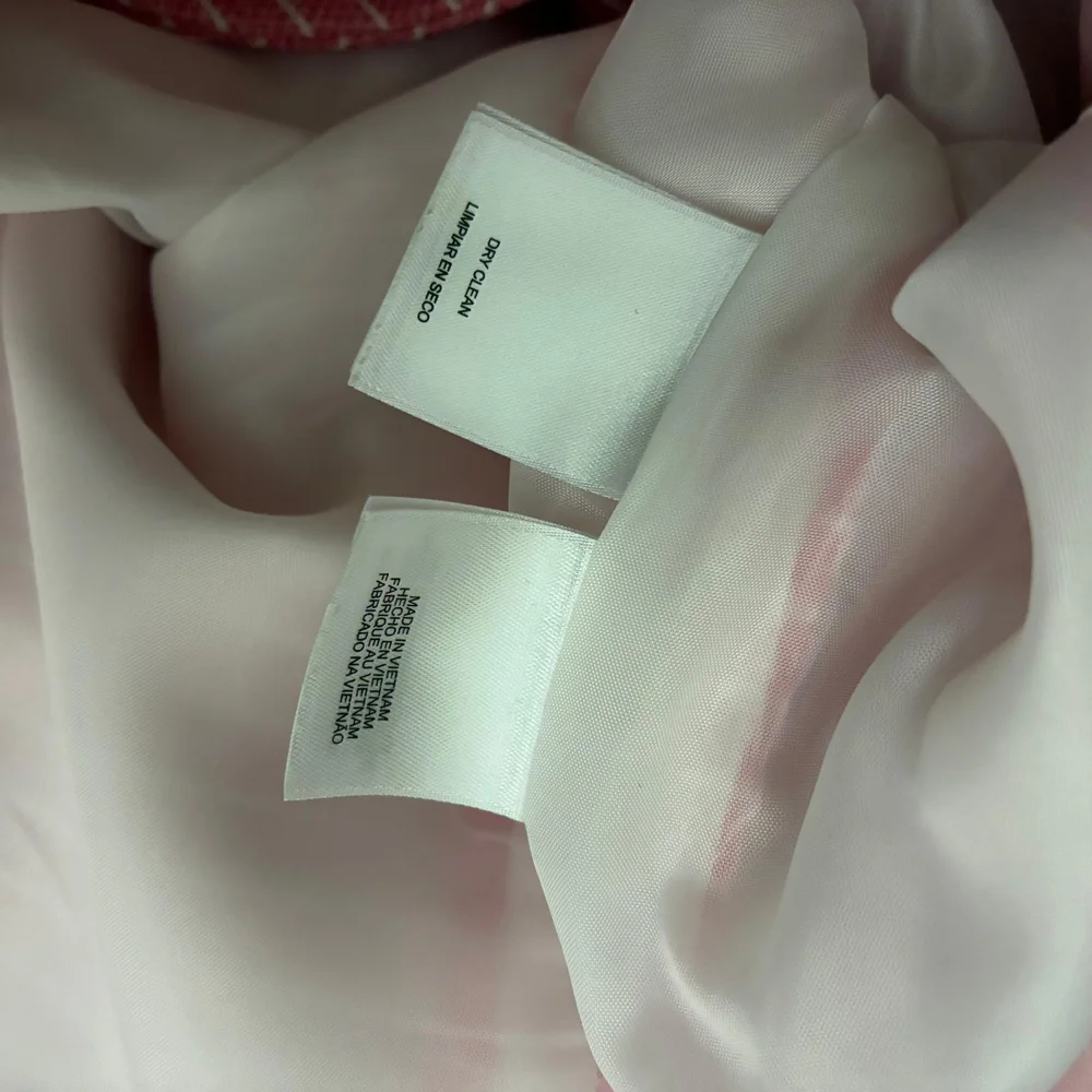 Le Suit | Career Suit Separates in Pink with White Stripes Size 14 - Picture 5 of 6